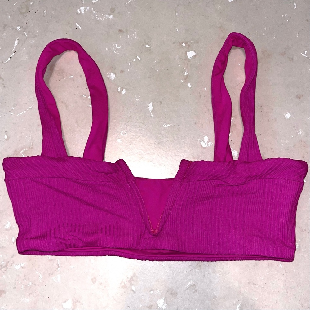 Bright Pink Swim Top